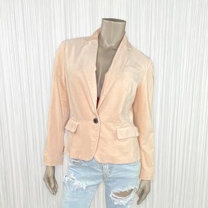 TALBOTS Petites Pink Blush Blazer Size 10P
